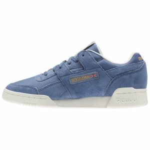 Adidasy Damskie Reebok Workout Lo Plus Niebieskie PL 08SAUDK